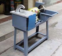 Machine à peler industrielle à double tête Jade Amber 220V, traitement en une seule étape, moteur multifonction pour la découpe et le polissage