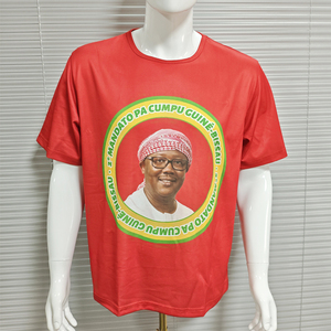 T-shirts promotionnels de campagne électorale en polyester uni à col rond et manches courtes - Product Image 6