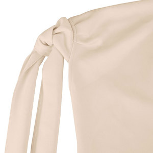 Abito Mini Asimmetrico Monospalla con Fiocco e Vita Arricciata, Elegante Vestito Corto da Cocktail in Raso Tinta Unita per Donna - Product Image 5