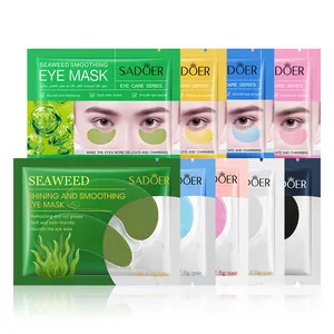 Masque pour les yeux hydratant au collagène <span class=keywords><strong>anti</strong></span>-rides et <span class=keywords><strong>anti</strong></span>-<span class=keywords><strong>cernes</strong></span> SADOER, extrait <span class=keywords><strong>naturel</strong></span> d'algues marines, patchs éclaircissants aux herbes - Product Image 1