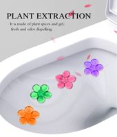 Nettoyant Gel pour Cuvette de Toilettes, Désodorisant Gel en Forme de Fleur, Gel Nettoyant pour Toilettes, Élimination des Taches