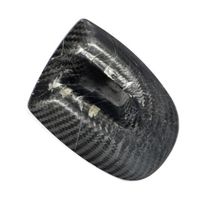 TIYPEOR Garniture d'antenne de toit en fibre de carbone pour Maserati Levante S Sport Utility 4 portes 2016 - 2017