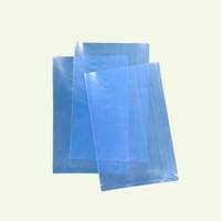 Sac en plastique PE épais antistatique bleu pour la protection de l'environnement, pochette plate pour composants électroniques et pièces d'électronique grand public