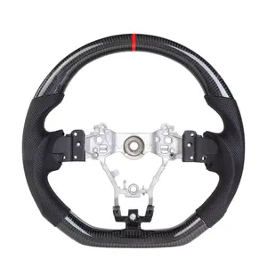 Volant en Fiber de carbone véritable adapté au volant de voiture Subaru WRX STI 2015 2016 2017 2018 2019 2020