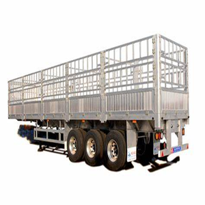 Factory 3 Axle 60 Tons Pig/Sheep/Cattle/Bulk <b>Cargo</b> Transport Drop Side Wall and Stake Fence Heavy Truck Towing Semi <b>Trailers</b> - Product Image 1