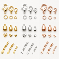 Connecteurs magnétiques personnalisés dorés pour la fabrication de colliers, bracelets et boucles d'oreilles
