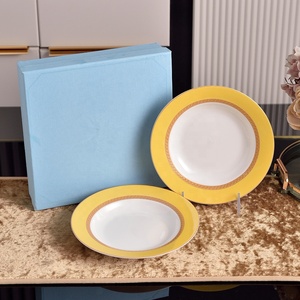 Juego de Platos Hondos de Lujo de 2 Piezas de 9 Pulgadas, de Porcelana Fina, Ecológicos, de Buena Calidad y a Precio Competitivo - Product Image 4