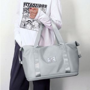 Custom Logo Expansion Large Capacity Overnight Organizer Women Foldable Fitness Duffle Weekender Duffel Gym Travel Bag - Product Image 2
