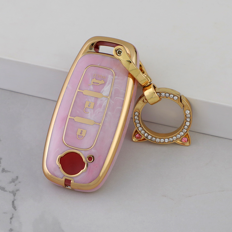 พวงกุญแจสีชมพู