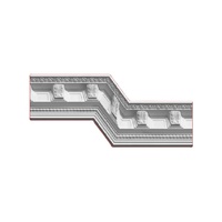 Moulures en mousse pour corniches, moulures de plafond suspendu pour la conception de maisons, moulures d'angle sculptées en PU