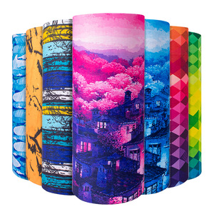 Cache-cou multifonctionnel de haute qualité, foulard, cagoule, écharpe, bandana tubulaire sans couture personnalisé imprimé pour le cyclisme, masque facial pour adulte, motif tête de mort - Product Image 3