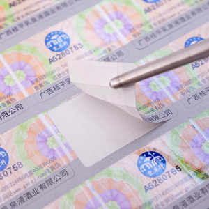 Tùy chỉnh an ninh ba chiều Sticker Vinyl logo nhãn cho chai bao bì an toàn con dấu nhãn - Product Image 4