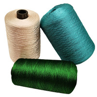Carretes de bordar de filamento continuo de alta tenacidad, hilo de coser de poliéster para sofá, cono grande, 5000m, 150D/2, 120D/3