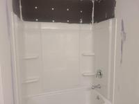 60-in L x 30-in W x 56.25-in H Blanc 3-Piece Direct to Stud Bathtub Surround Bath Screen