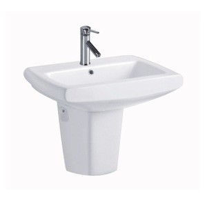 Vasque semi-piedestal en céramique CR G201 570x480mm - Product Image 3