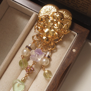 ZX Kirks Folly Dreamland amore nappa angelo spilla specializzata occidentale moda antica Vintage di lusso industria pesante Unisex - Product Image 2