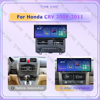 Autoradio multimédia avec écran tactile de 12,3 pouces Maisimei pour Honda CRV 2008-2011, GPS, Carplay, navigation, cadre