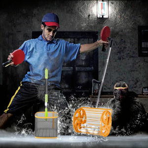 Ramasseur de balles de tennis de table portable JIT pour intérieur, écologique, léger, avec réglage de l'arc à 360°, ramassage en 5 secondes, cadre télescopique réglable et durable - Product Image 3