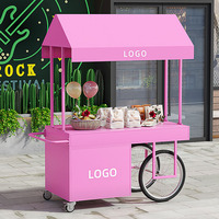 Chariot de Vente Ambulant Mobile de Célébrité Internet, Chariot Utilitaire pour Vente de Rue, Hôtel, Exposition, Centre Commercial, Chariot à Fleurs, Magasin Spécialisé