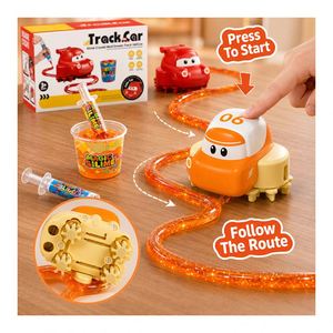 Pista de Slime para Diseñar Rutas a Mano Libre, Coche de Pista de Slime, Conciencia Espacial Juvenil, Arranque con un Botón, Juego Interactivo de Carreras, Paquete de Juguetes de Descubrimiento - Product Image 2