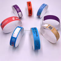 Pulseras de Identificación Desechables, Autoadhesivas, Imprimibles, de Papel Sintético PP, Resistentes al Agua, para Eventos y Fiestas