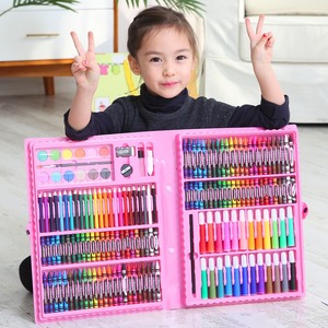 150 Set di Cancelleria Lavabile per Bambini, Strumenti per Acquerello per Studenti e Pennelli Colorati per Disegno - Product Image 3