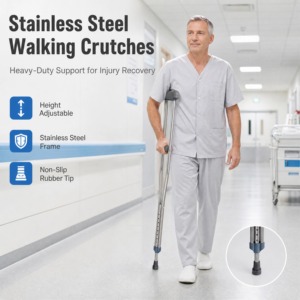 Aluminum Alloy Telescopic Walking Stick Four-Corner Mobility Aid Canes for Elderly Mobility Aid Four-Prong Design - Product Image 2