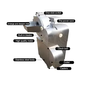 Macchina per tagliare frutta e verdura multiuso in acciaio inossidabile completamente automatica per patatine fritte
