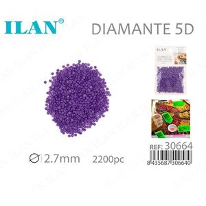 ILAN Diamante 5D 2.7mm Viola 2200pz per Pittura Diamante - Product Image 3
