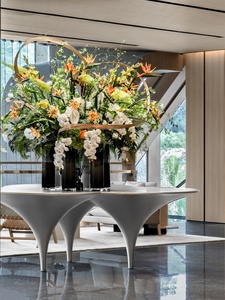 Muebles de Diseño Moderno y de Lujo Ligero de Guangdong: Estante de Entrada, Mesa de Reuniones Grande para Oficina de Ventas, Mesa de Centro, Muebles con Formas Personalizadas - Product Image 5