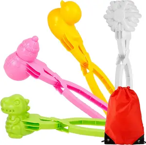 Kit de jouets de neige avec poignée Clip boule de neige Combat de boules de neige Activités d'<span class=keywords><strong>hiver</strong></span> en plein air - Product Image 1