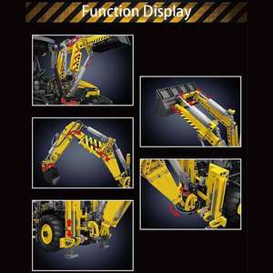 Moule King 17036 2239PCS Ingénierie Série Pelle <span class=keywords><strong>Bulldozer</strong></span> Voiture Bloc de Construction Modèle Technique Éducatif Jouet Festival Cadeau - Product Image 5