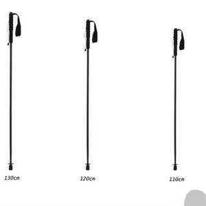 Bastones de Trekking Sz de 5 Secciones Plegables, Ligeros, Acabado Negro Mate, Bastones para Caminar y Hacer Senderismo al Aire Libre - Product Image 3