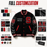 Veste universitaire personnalisée en chenille pour homme, mélange de laine, manches en similicuir, veste de baseball, logo personnalisé, veste universitaire en laine OEM