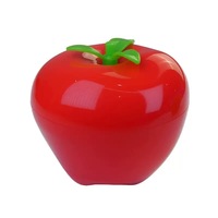 Organisateur de rangement en silicone multifonctionnel pour voiture, maison, réfrigérateur, boîte de rangement pour aliments en forme de pomme