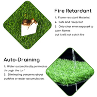 Césped Artificial de Golf Impermeable de Alta Calidad, Verde para Exteriores, 13/16/18 mm, PP+PE para Campos Deportivos y Jardines
