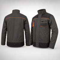Veste de travail minier robuste respirante à col montant grande taille, personnalisable avec logo OEM