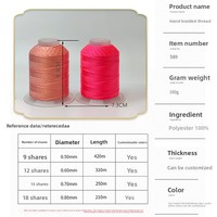 Fil cardé 3 brins spécial pour bracelets tricotés à la main, colliers, cordons pour pendentifs en jade – Vente en gros directe usine