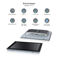 Penjualan Panas PC Industri Generasi ke-12 All in One Industrial Panel PC untuk Aplikasi PC Industri Embedded PC All-in-one Industri