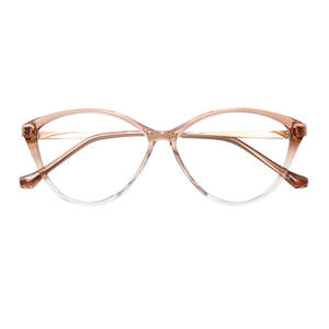 Qianai กรอบแว่นสายตาทรงแมวของผู้หญิงกรอบเต็มป้องกันแสงสีฟ้าเลนส์ AC ทรงรี JS1-4-30317 - Product Image 1
