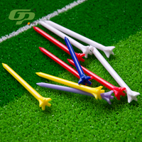 Tees de golf en plastique d'usine vente chaude de haute qualité pas cher Unique diverses couleurs OEM Logo Accessoires de golf
