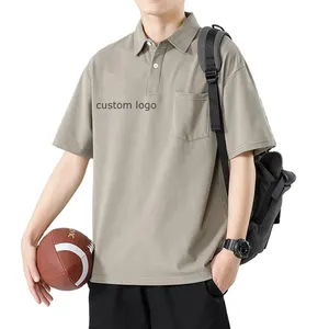 RT Estilo Japonês Men's Clothing New Short-Sleeved Polo Men's Summer Adolescentes Loose Fashion Brand Lapel T-shirt