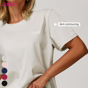 Maglietta Estiva Traspirante da <span class=keywords><strong>Donna</strong></span> Janya, Asciugatura Rapida, Collo Tondo, Top per <span class=keywords><strong>Palestra</strong></span> e Yoga, Manica Corta, Casual, Comoda, per Fitness e Sport - Product Image 4