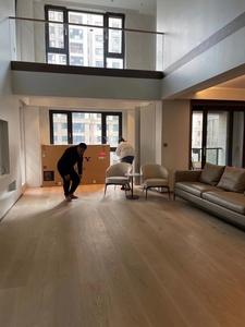 Parquet droit en chêne européen de style moderne Parquet en bois dur intérieur à plusieurs couches brossé UV naturel Plancher en bois massif - Product Image 6