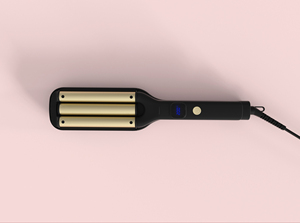 Rizador y Ondulador de Pelo Eléctrico de Cerámica PTC de Triple Barril de Marca Privada <span class=keywords><strong>con</strong></span> Pantalla LED, Herramienta Profesional de Estilizado de Calentamiento Rápido - Product Image 2