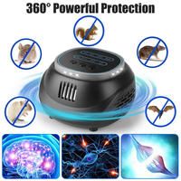 Répulsif à ultrasons pour souris et rats de type C, 4 modes réglables, à brancher, silencieux, pour intérieur, faible et fort, répulsif électronique sonore contre les rongeurs