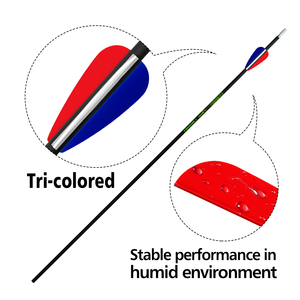 Nhà sản xuất chuyên nghiệp của mũi tên fletching ba màu-Đặt hàng số lượng lớn cho thể thao bắn cung và săn bắn 4.2mm ID - Product Image 5