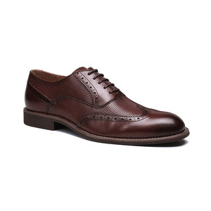 Custom Made Luxury Official Business Brown Leather Shoes for <strong>Men</strong> - Product Image 1