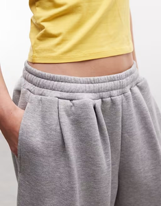 Pantalones Cortos <span class=keywords><strong>Bermuda</strong></span> de Pierna Ancha Transpirables de Tela de Rizo Personalizados para <span class=keywords><strong>Mujer</strong></span>, Pantalones Cortos Deportivos Casuales - Product Image 3