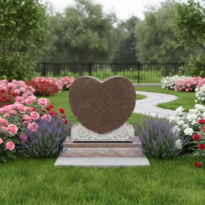 Lápida Conmemorativa Tradicional de Granito Negro Natural para Exteriores con 1 Año de Garantía - Product Image 1